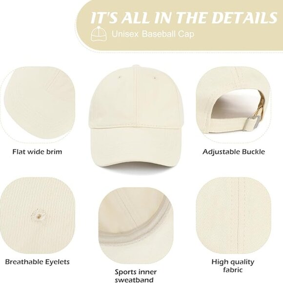 Baseball Cap for Women Men Golf Tennis Baseball Hat Youth X0042G7KYX - Picture 2 of 5